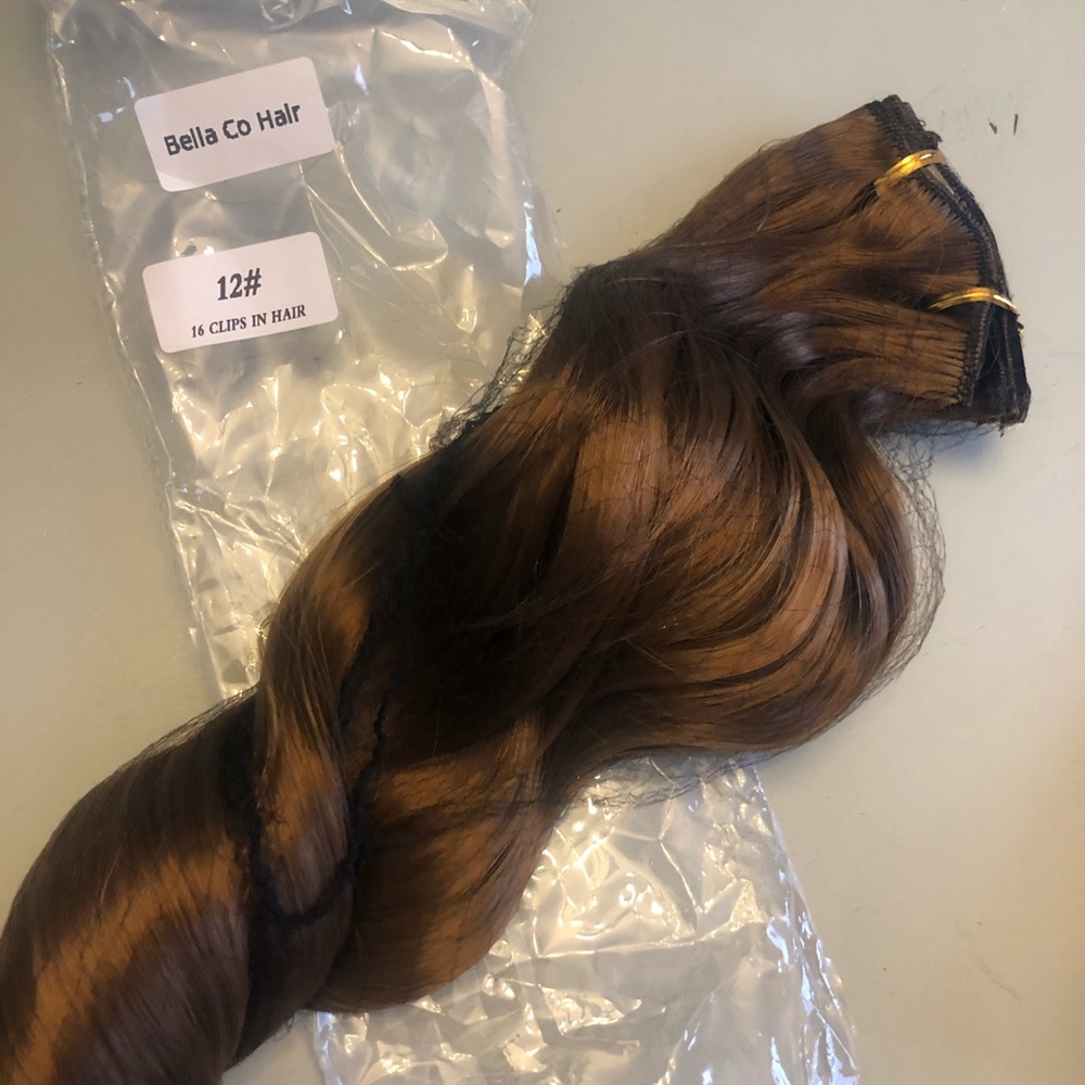 BellaCo hair extensions chocolate brown